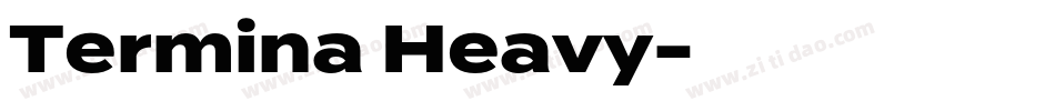 Termina Heavy字体转换